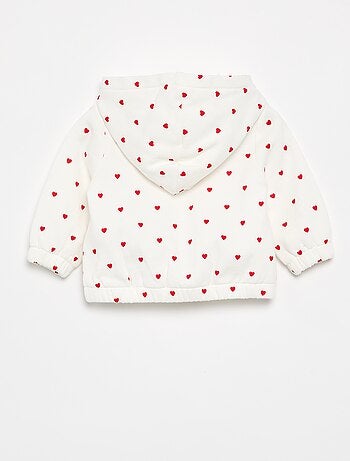 Sweatshirt com capuz estampado