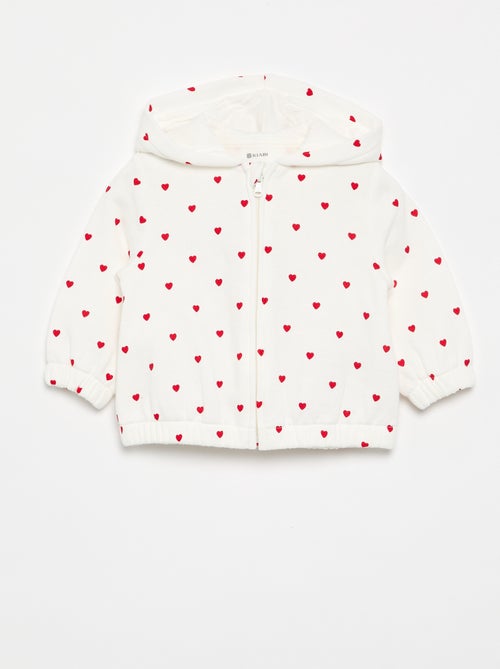 Sweatshirt com capuz estampado - Kiabi