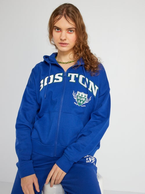 Sweatshirt com capuz estampado 'USA' - Kiabi