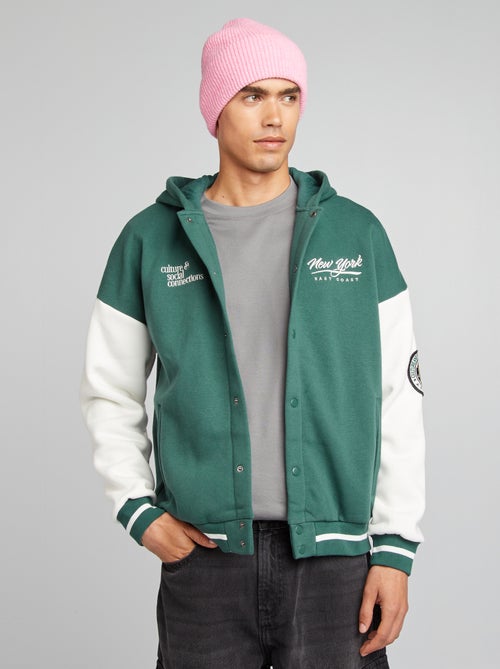 Sweatshirt com capuz estilo campus - Kiabi