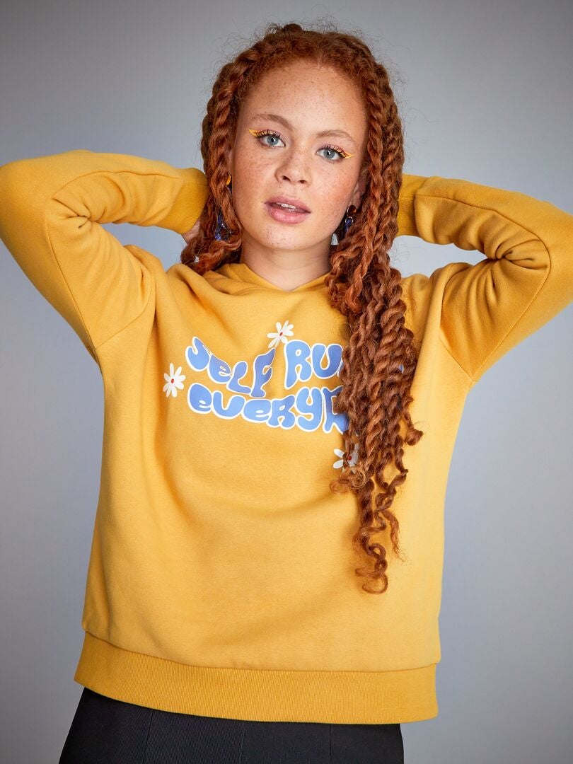 Sweatshirt com capuz estilo hippie ROSA - Kiabi
