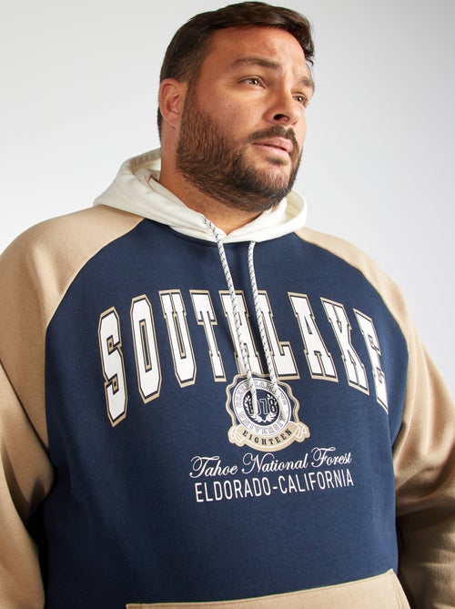 Sweatshirt com capuz estilo universidade americana - Kiabi