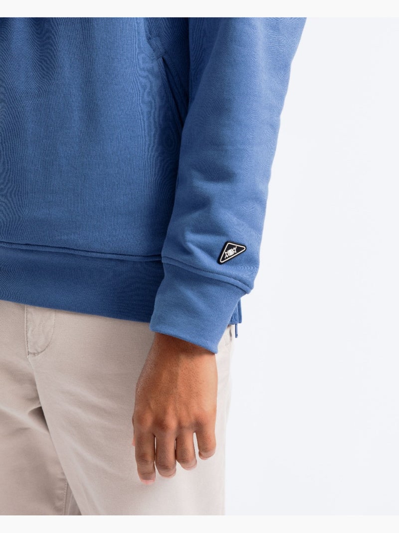 Sweatshirt com capuz evasion azul Azul - Kiabi