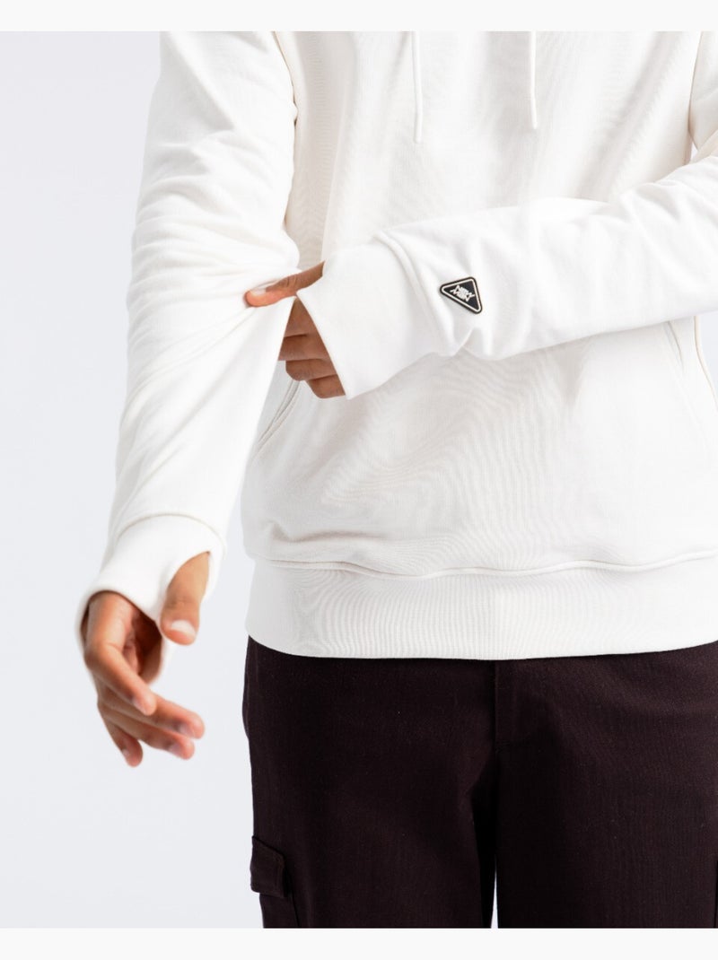 Sweatshirt com capuz evasion cru Ecru - Kiabi