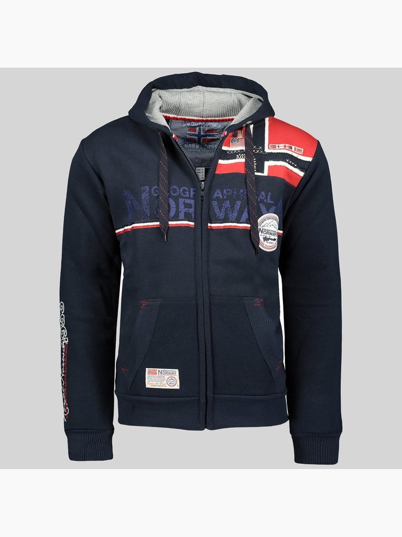 Sweatshirt com capuz faponie – geographical norway Azul-marinho - Kiabi