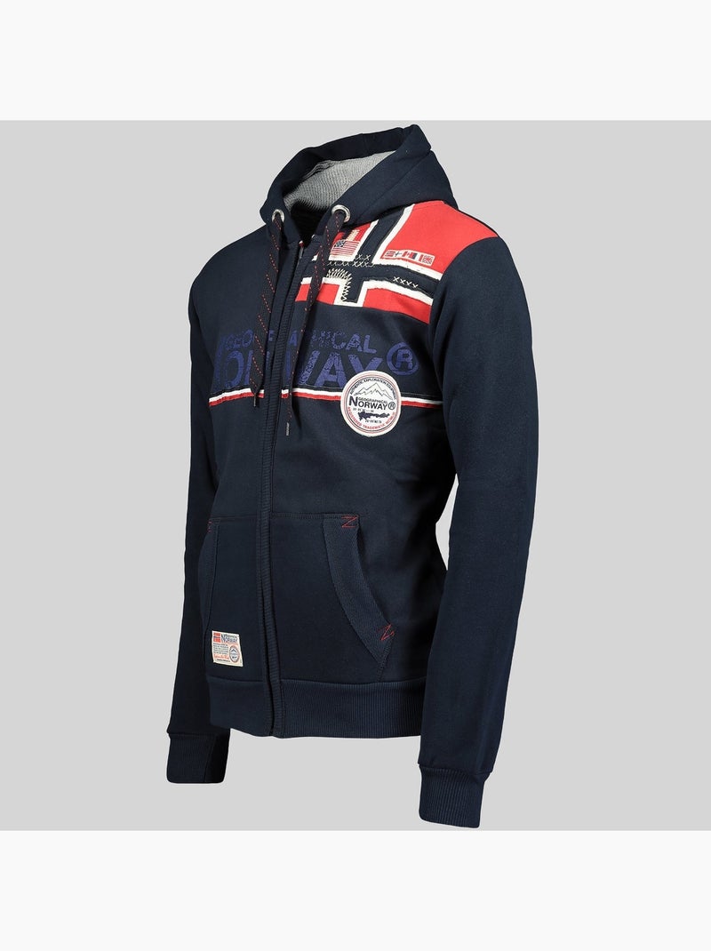 Sweatshirt com capuz faponie – geographical norway Azul-marinho - Kiabi