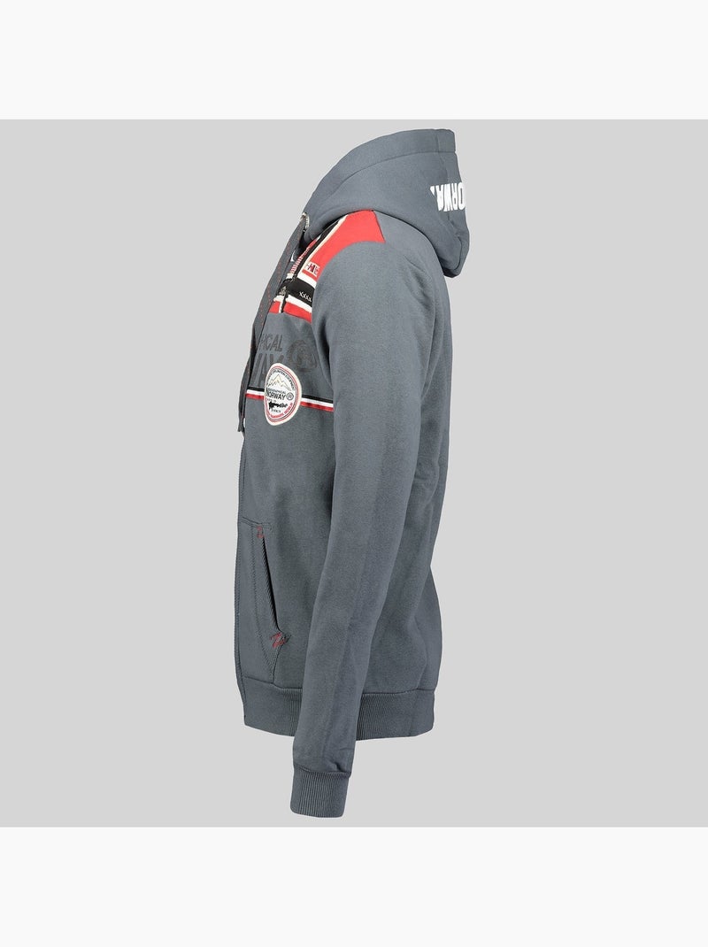 Sweatshirt com capuz faponie – geographical norway Cinza escuro - Kiabi
