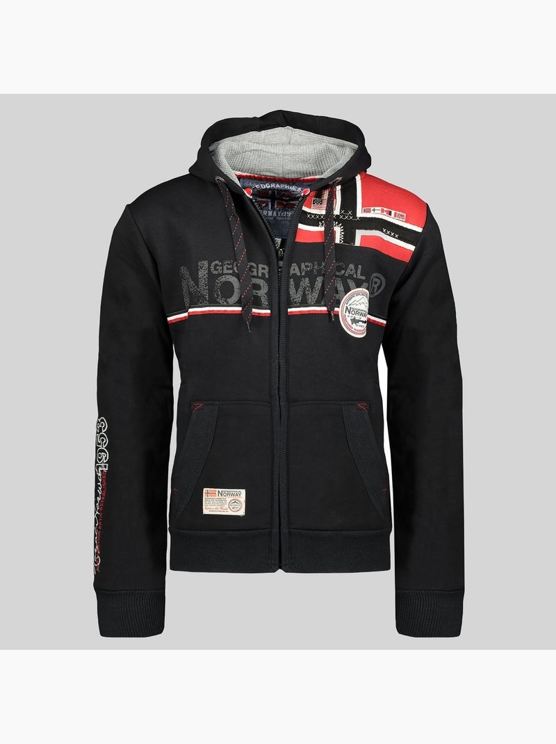 Sweatshirt com capuz faponie – geographical norway Preto - Kiabi