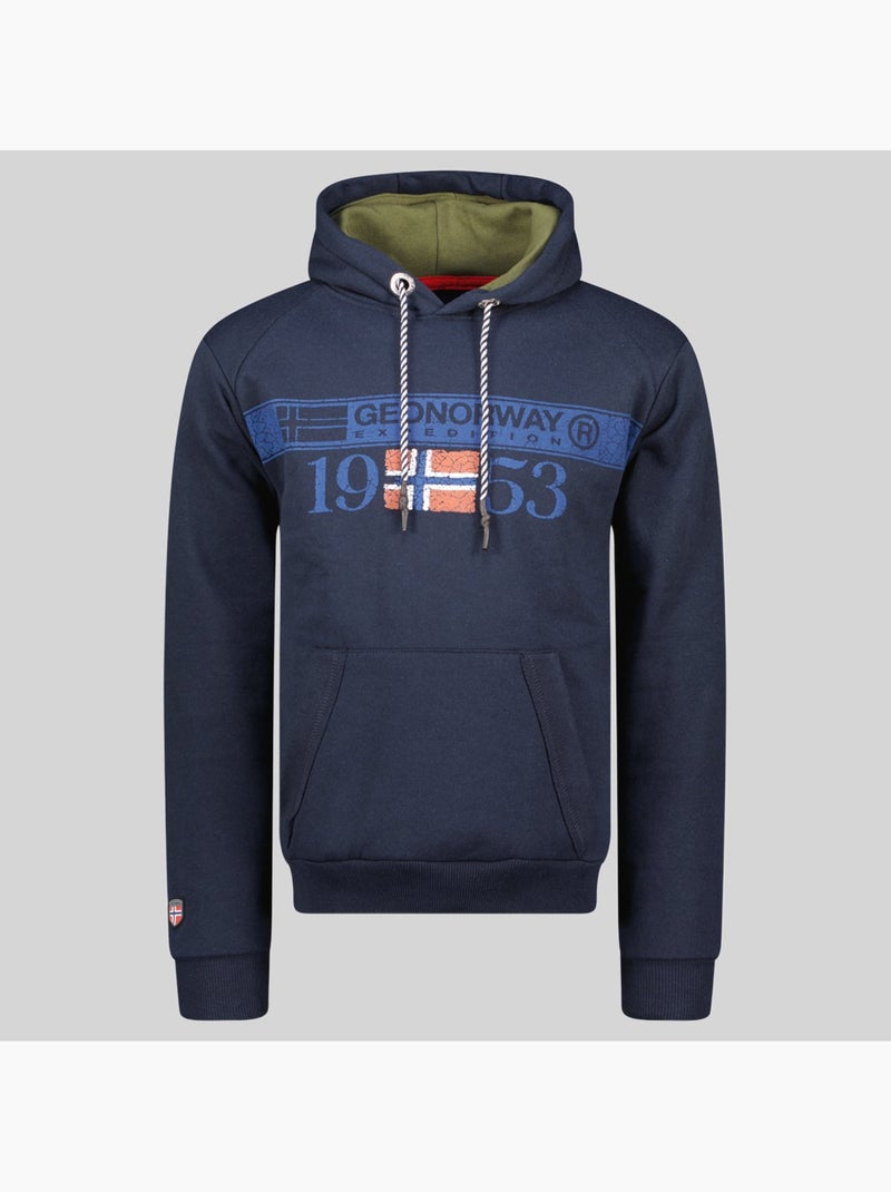 Sweatshirt com capuz fastlife – geographical norway Azul-marinho - Kiabi