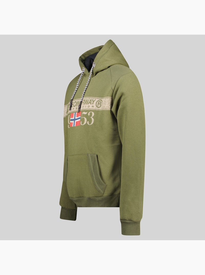 Sweatshirt com capuz fastlife – geographical norway Cáqui - Kiabi