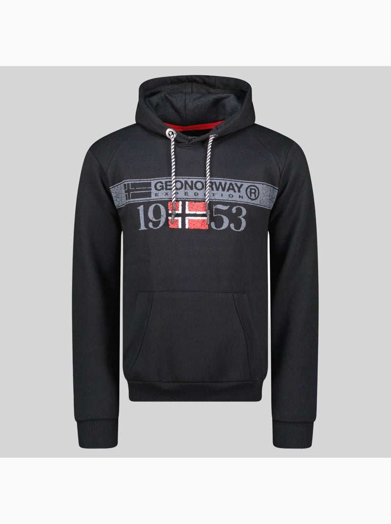 Sweatshirt com capuz fastlife – geographical norway Preto - Kiabi