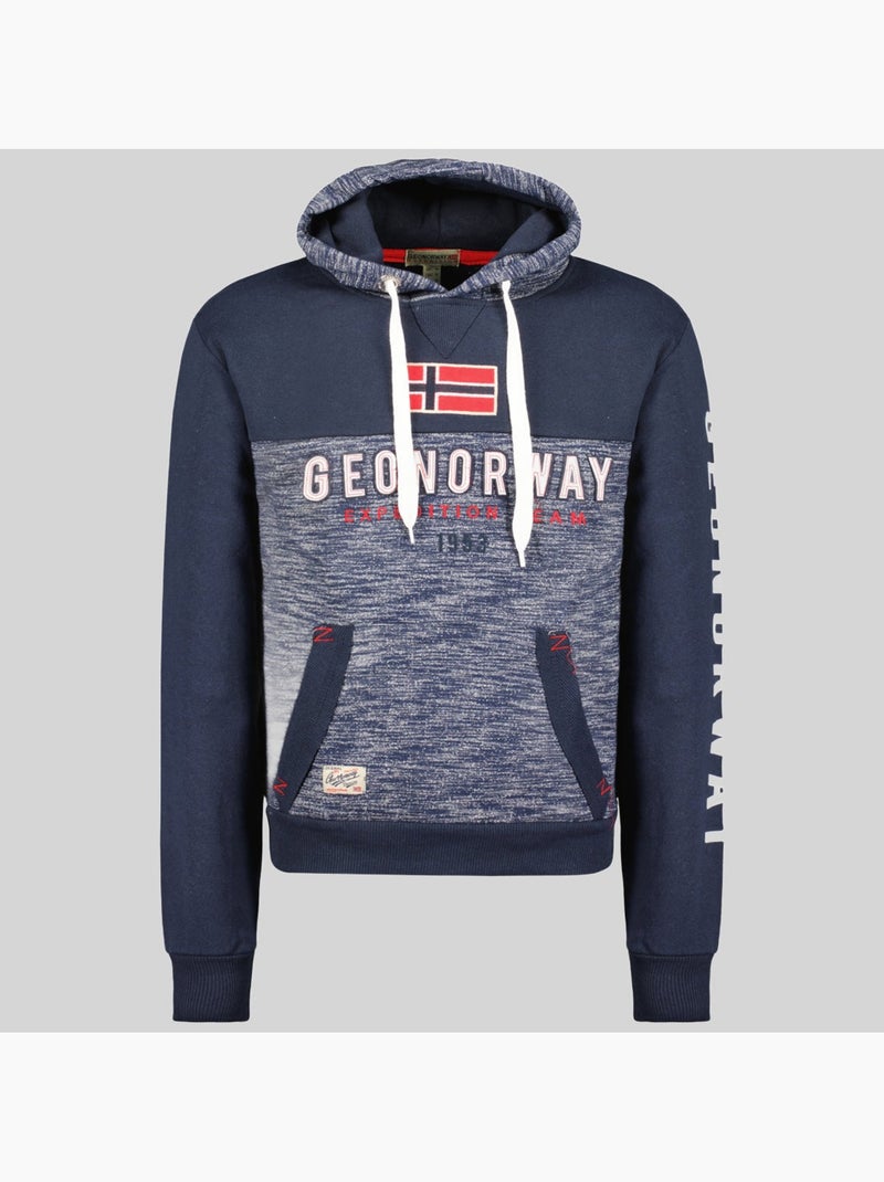 Sweatshirt com capuz ferato – geographical norway Azul-marinho - Kiabi