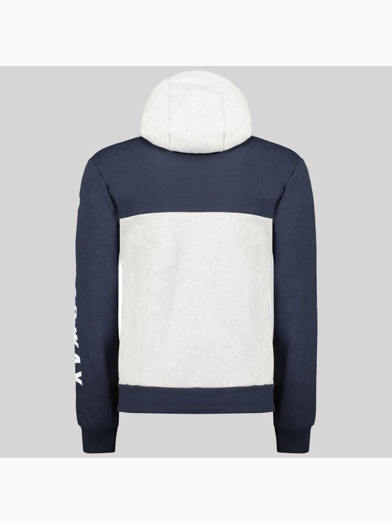 Sweatshirt com capuz ferato – geographical norway Cinza claro - Kiabi