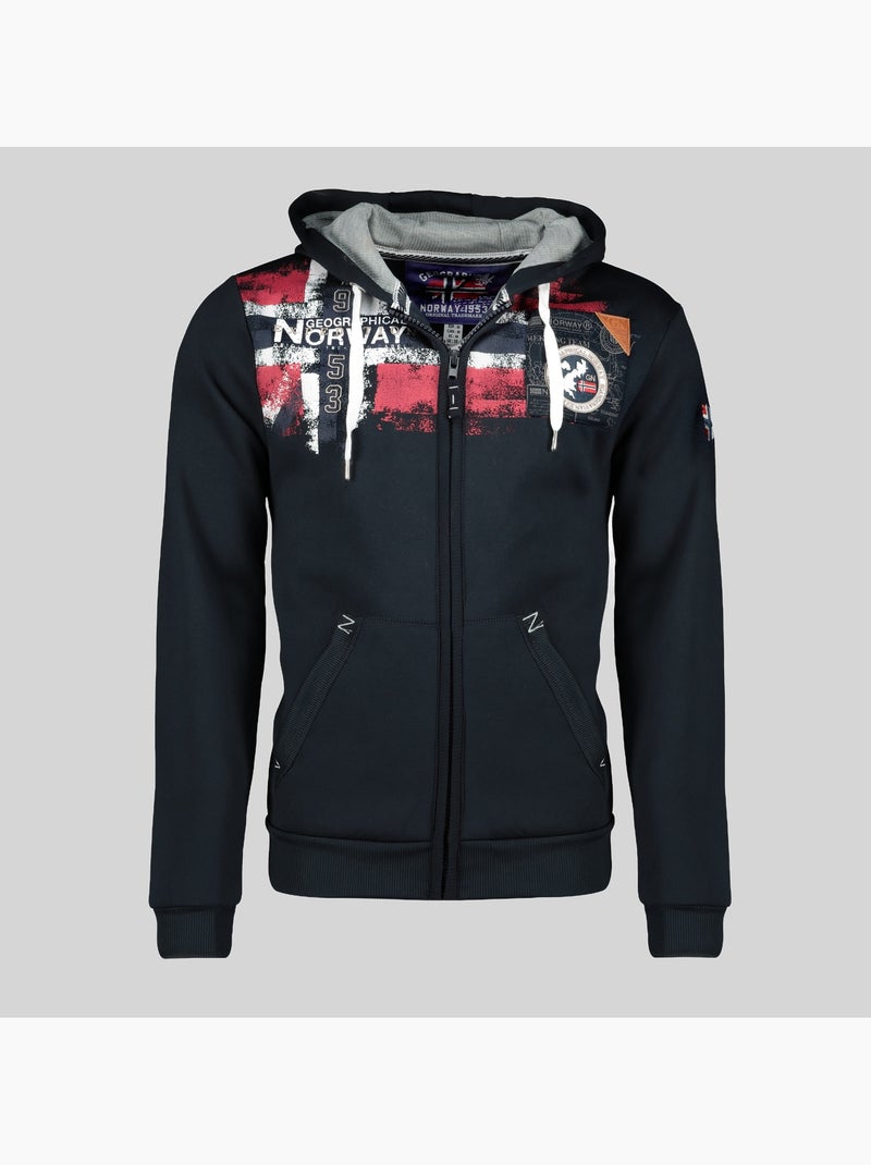 Sweatshirt com capuz fespote – geographical norway Azul-marinho - Kiabi