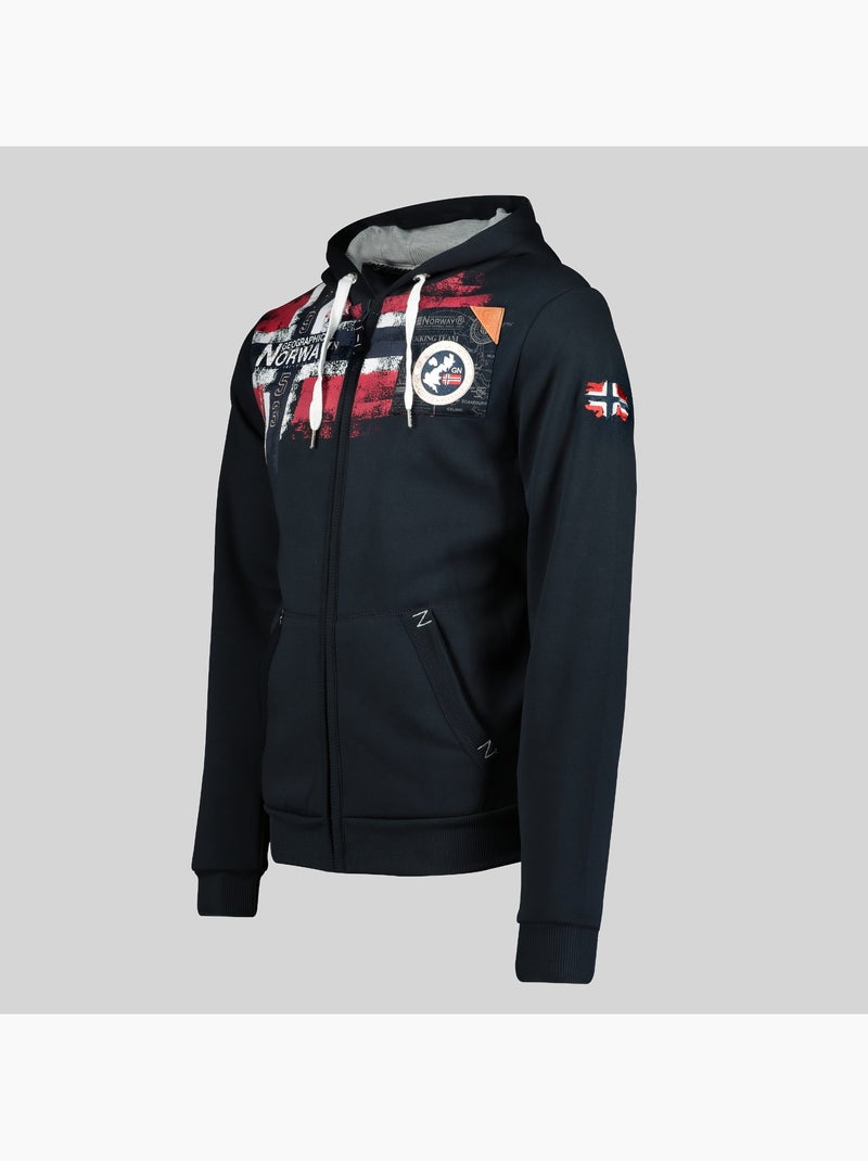 Sweatshirt com capuz fespote – geographical norway Azul-marinho - Kiabi