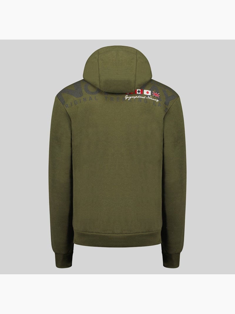 Sweatshirt com capuz fespote – geographical norway Cáqui - Kiabi