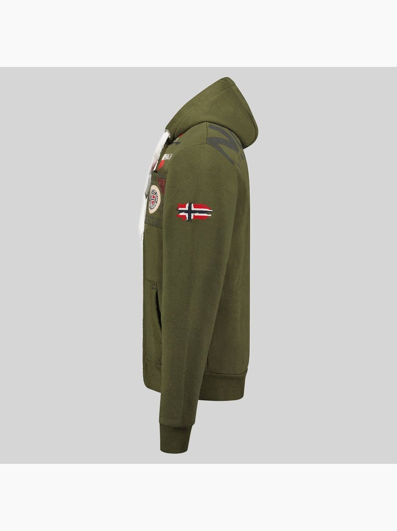 Sweatshirt com capuz fespote – geographical norway Cáqui - Kiabi