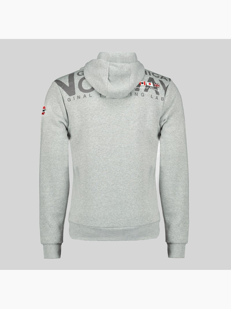 Sweatshirt com capuz fespote – geographical norway Cinza claro - Kiabi