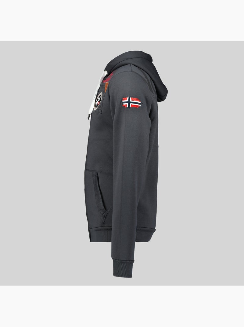 Sweatshirt com capuz fespote – geographical norway Cinza escuro - Kiabi