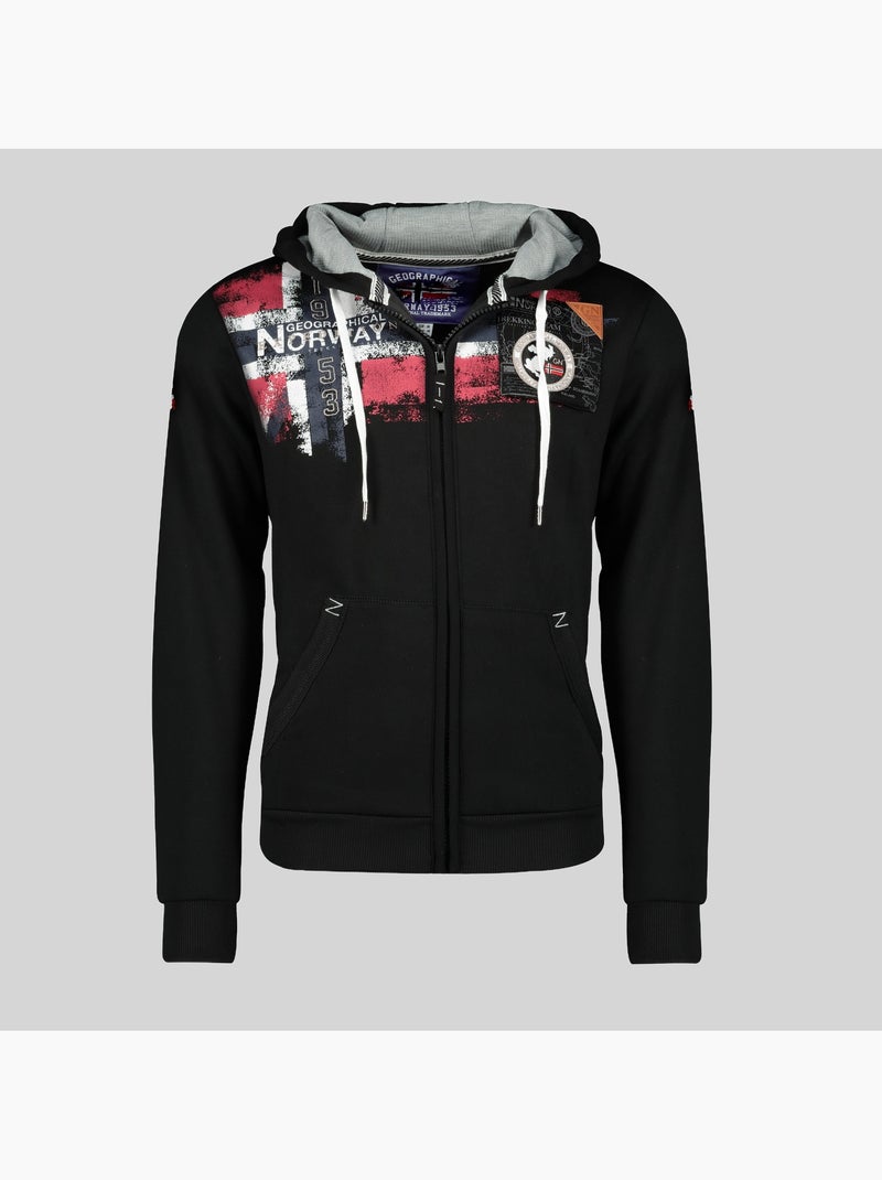 Sweatshirt com capuz fespote – geographical norway Preto - Kiabi