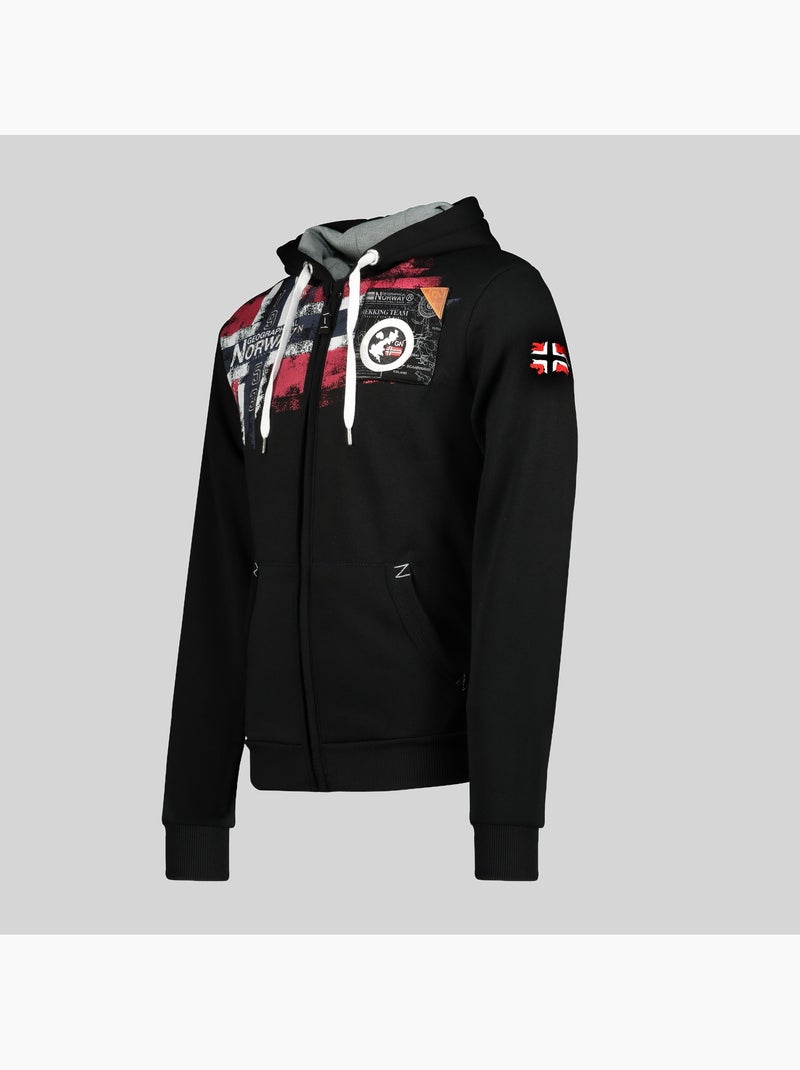 Sweatshirt com capuz fespote – geographical norway Preto - Kiabi