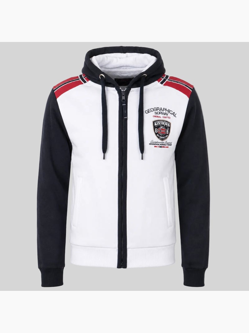 Sweatshirt com capuz finion – geographical norway Branco - Kiabi