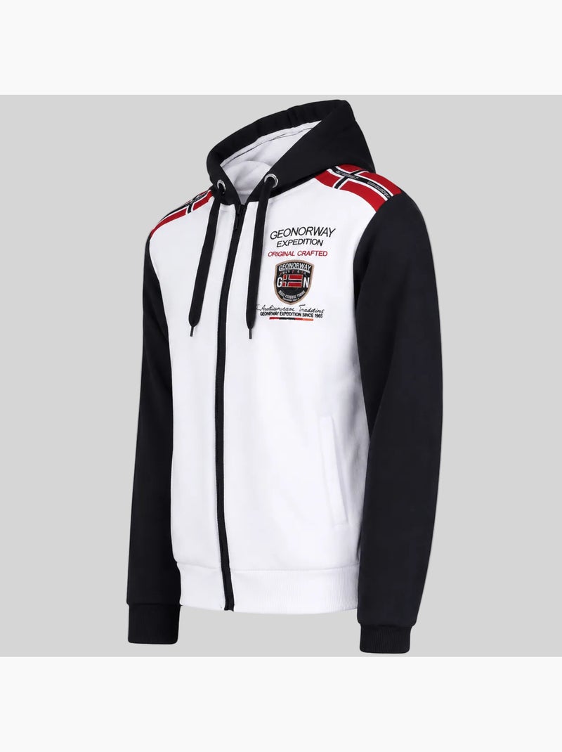Sweatshirt com capuz finion – geographical norway Branco - Kiabi