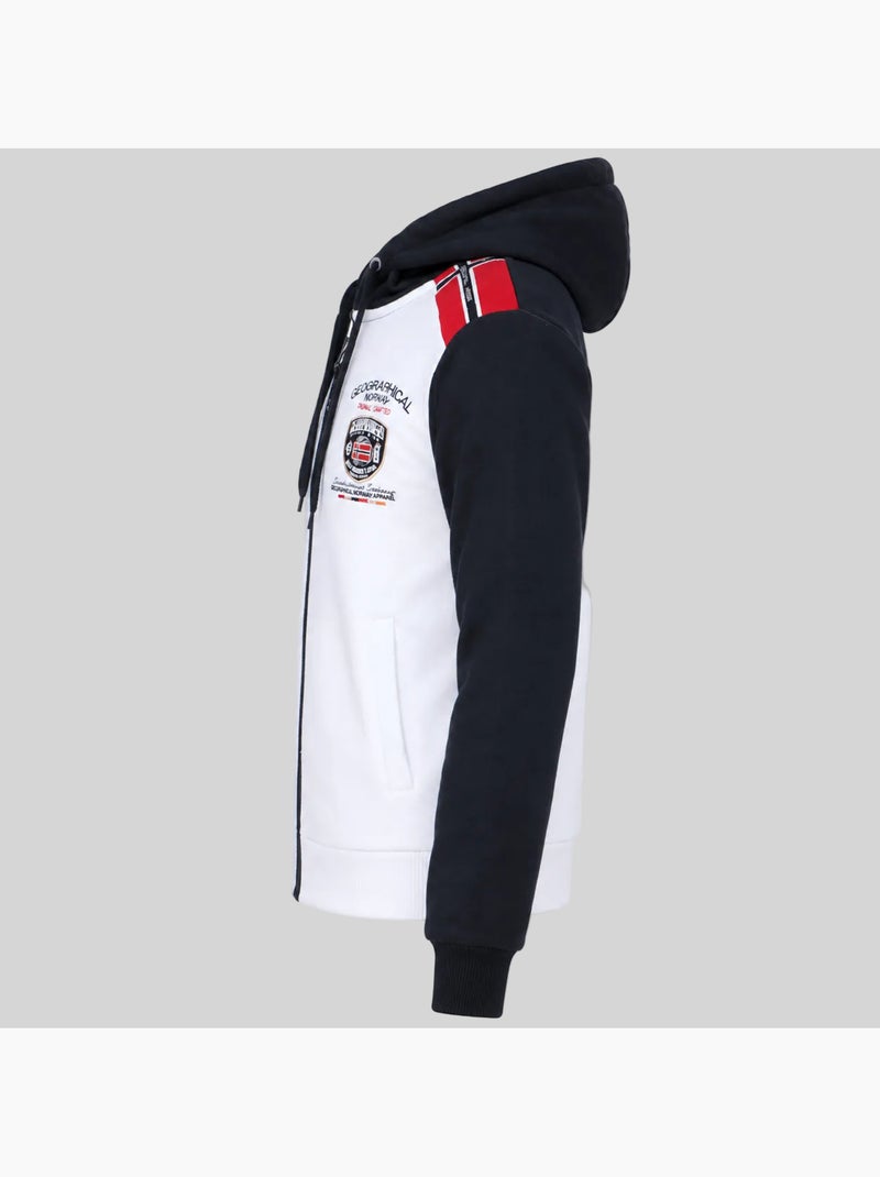 Sweatshirt com capuz finion – geographical norway Branco - Kiabi