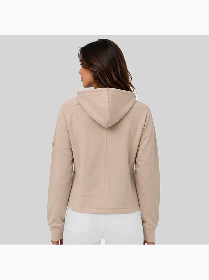 Sweatshirt com capuz fionale hood fz – geographical norway Areia - Kiabi