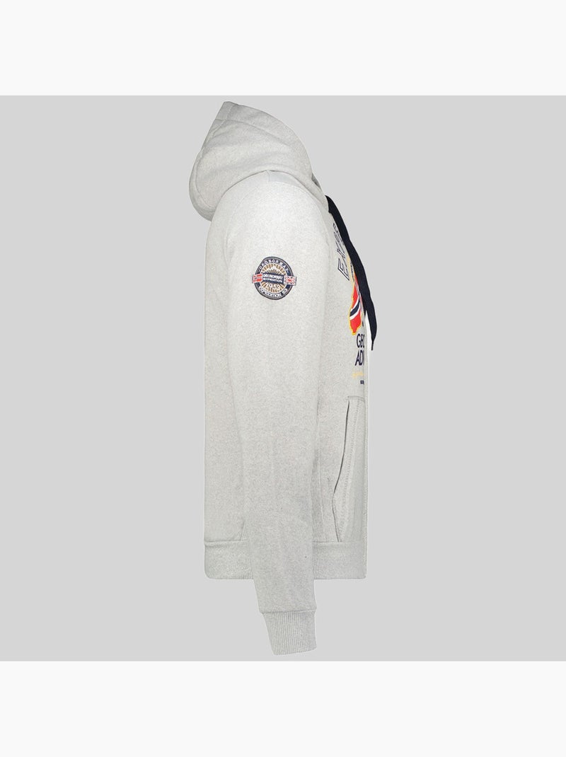 Sweatshirt com capuz flepto – geographical norway Cinza claro - Kiabi
