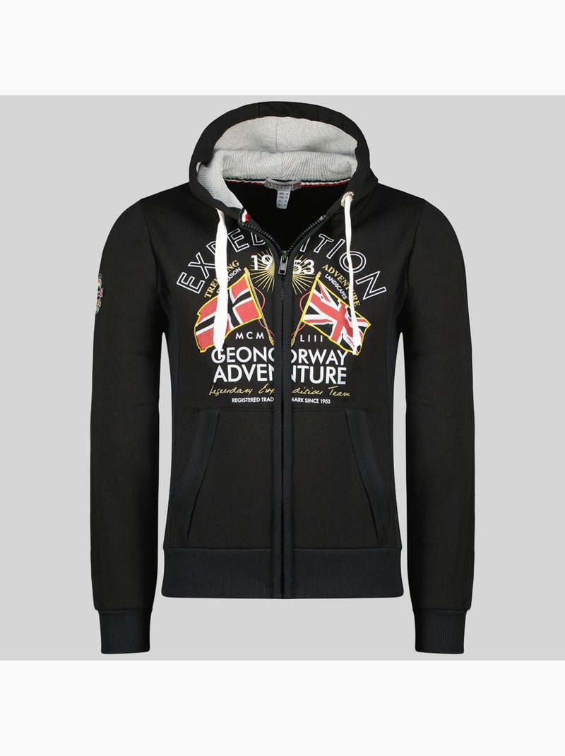 Sweatshirt com capuz flepto – geographical norway Preto - Kiabi