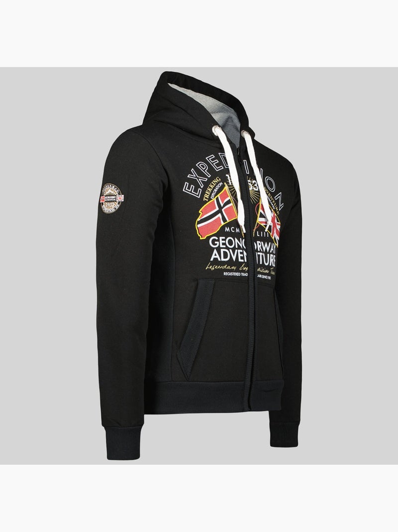 Sweatshirt com capuz flepto – geographical norway Preto - Kiabi