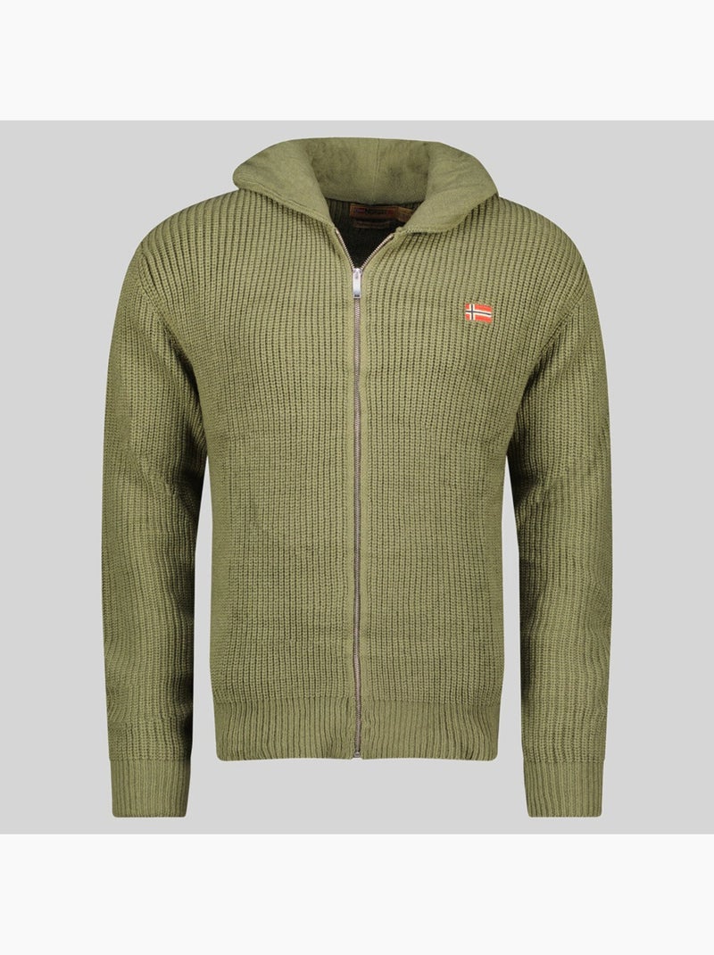 Sweatshirt com capuz flexibus – geographical norway Verde oliva - Kiabi