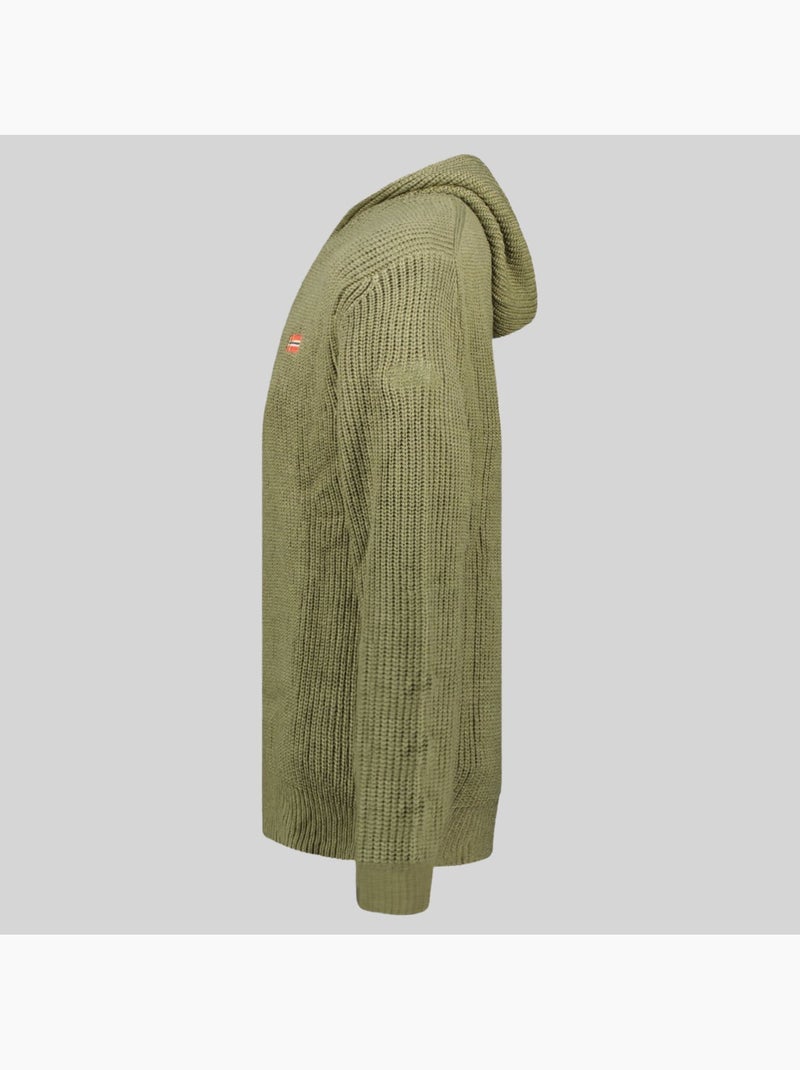 Sweatshirt com capuz flexibus – geographical norway Verde oliva - Kiabi