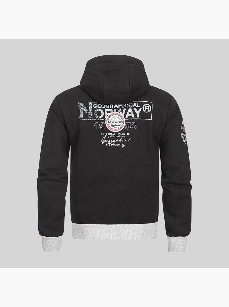 Sweatshirt com capuz flyer – geographical norway Cáqui - Kiabi