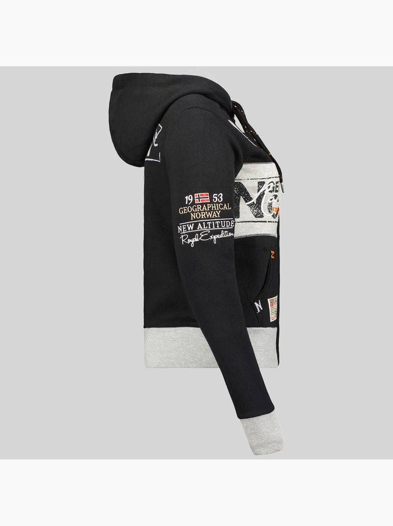 Sweatshirt com capuz flyer – geographical norway Preto - Kiabi
