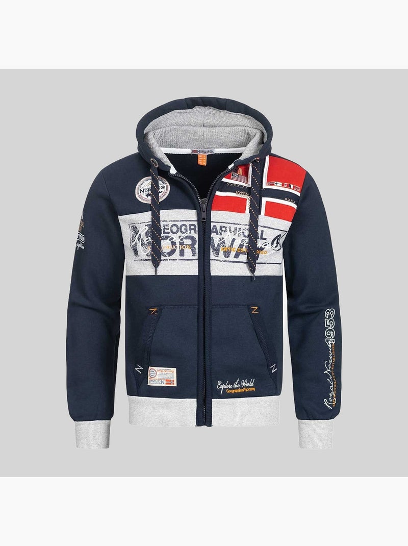 Sweatshirt com capuz flyer – geographical norway Preto - Kiabi