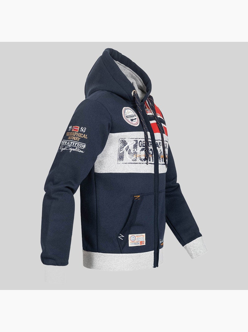 Sweatshirt com capuz flyer – geographical norway Preto - Kiabi