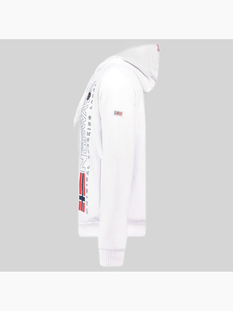 Sweatshirt com capuz fogora – geographical norway Branco - Kiabi