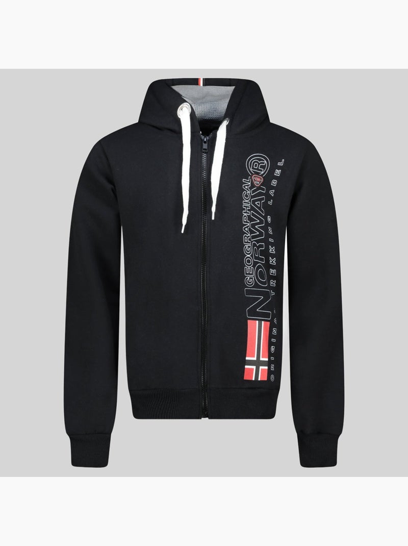 Sweatshirt com capuz fogora – geographical norway Preto - Kiabi