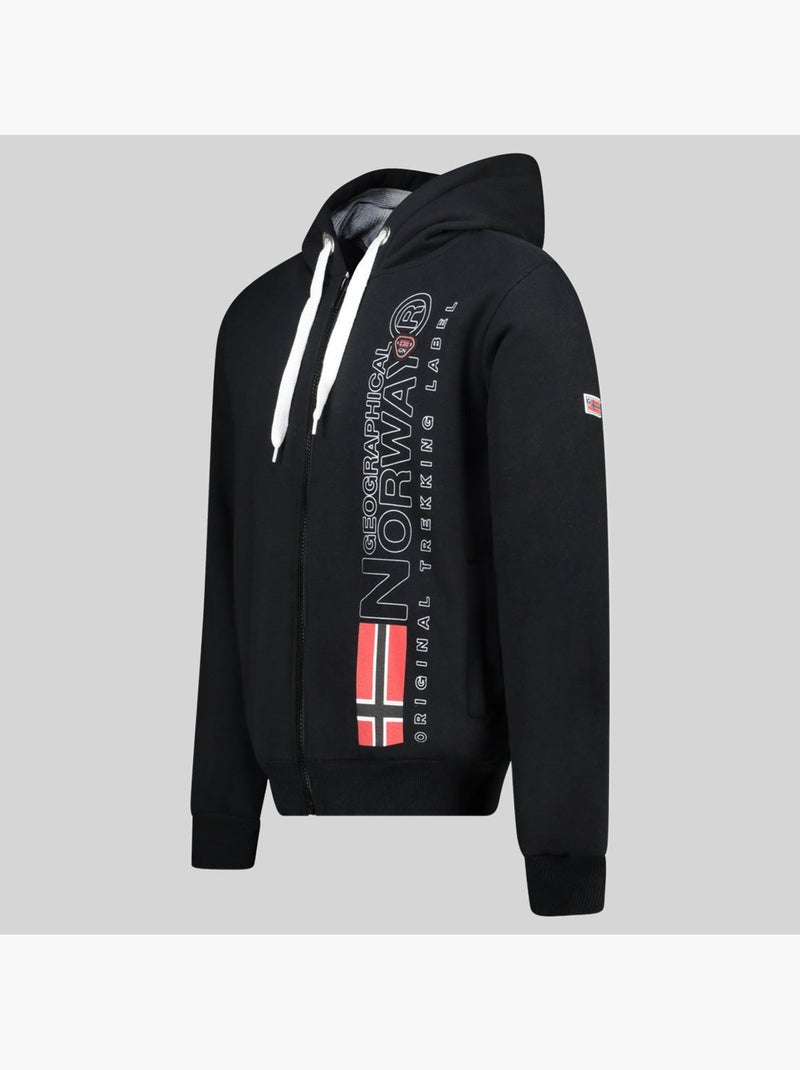 Sweatshirt com capuz fogora – geographical norway Preto - Kiabi