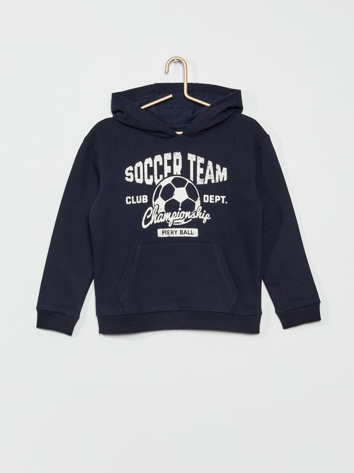 Sweatshirt com capuz 'futebol' - Kiabi