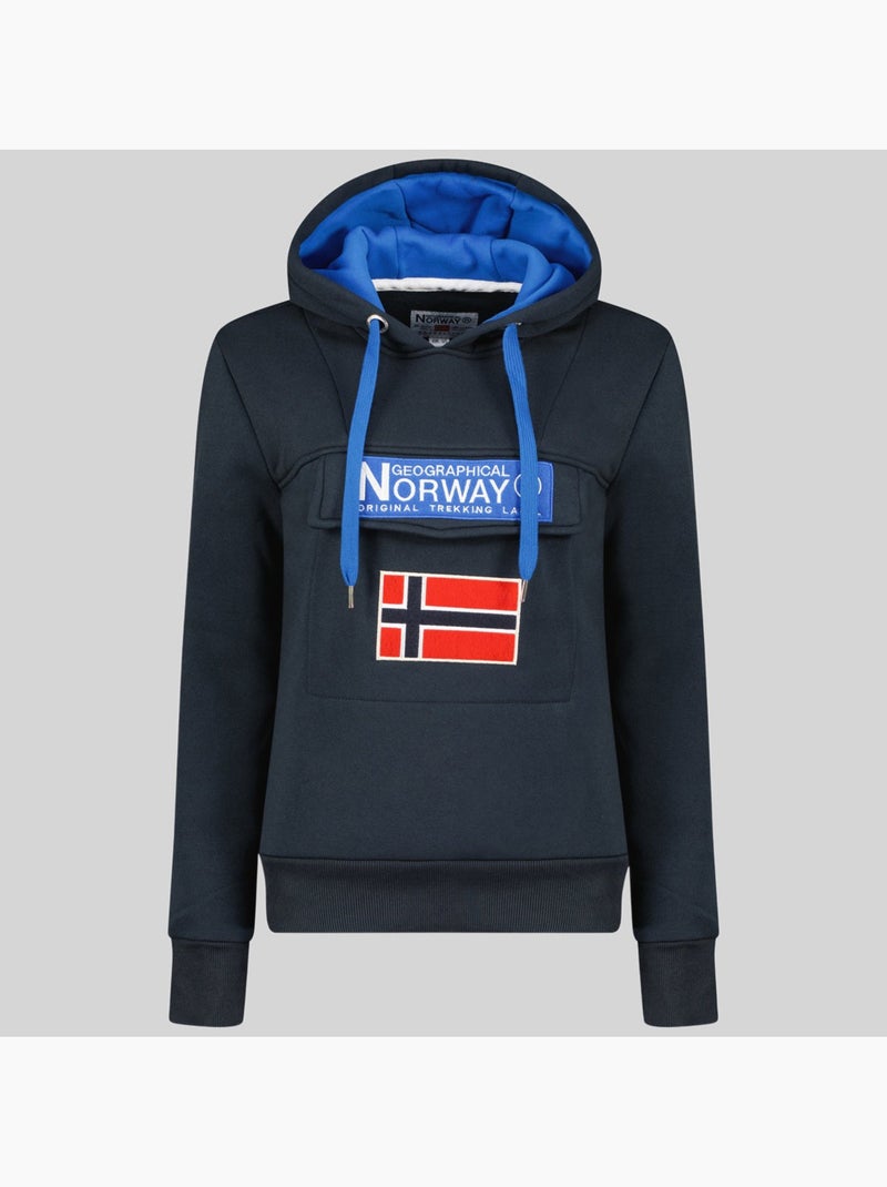 Sweatshirt com capuz gadrien – geographical norway Azul-marinho - Kiabi