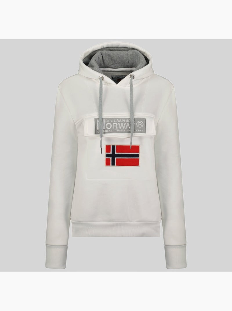 Sweatshirt com capuz gadrien – geographical norway Branco - Kiabi