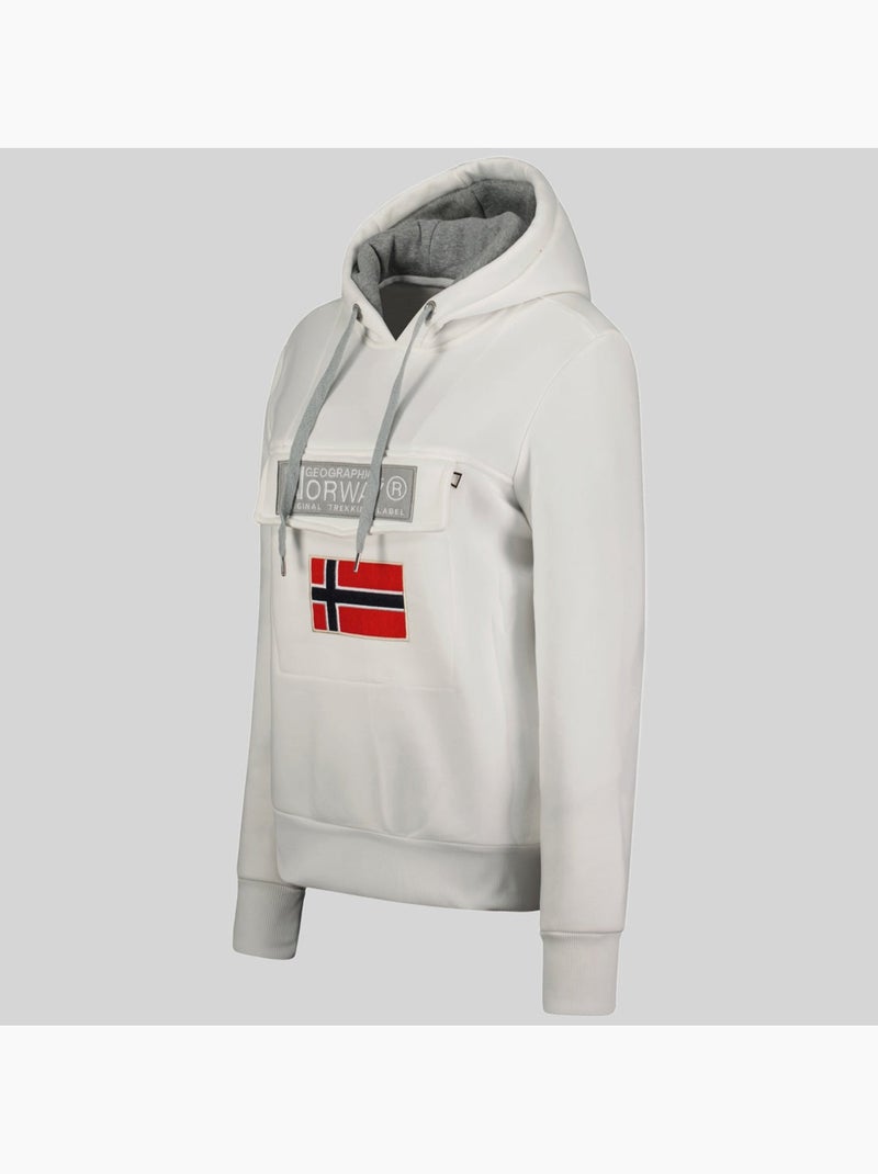 Sweatshirt com capuz gadrien – geographical norway Branco - Kiabi