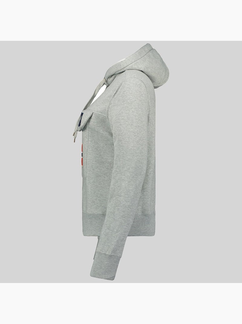 Sweatshirt com capuz gadrien – geographical norway Cinza claro - Kiabi