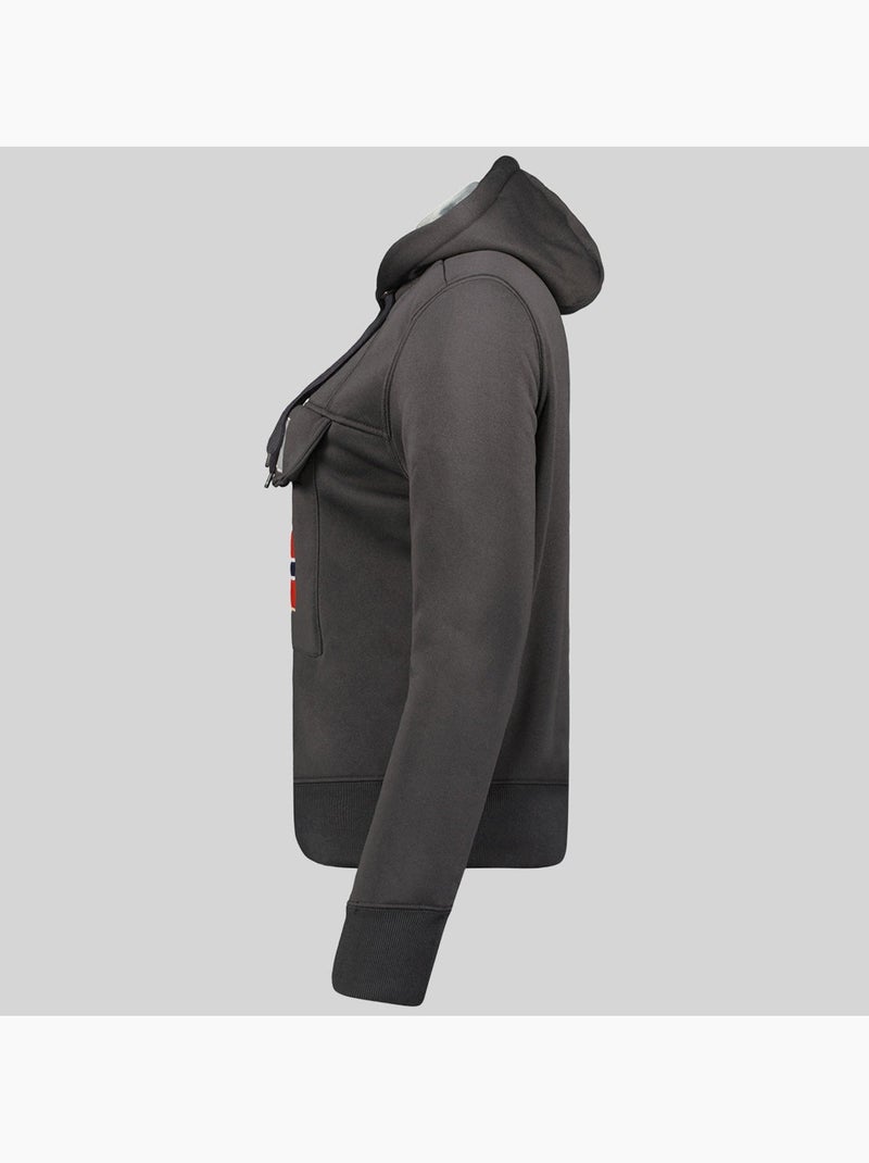 Sweatshirt com capuz gadrien – geographical norway Cinza escuro - Kiabi