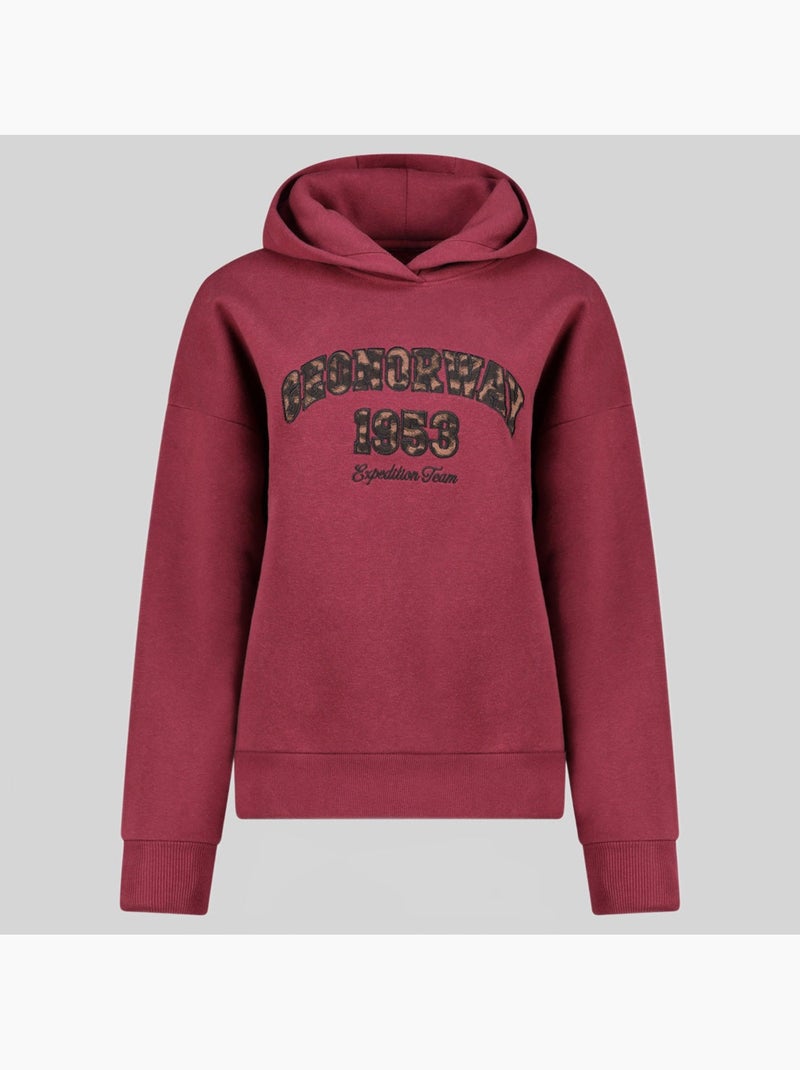 Sweatshirt com capuz gaphir – geographical norway Bordô - Kiabi