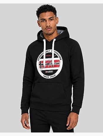 Sweatshirt com capuz garis – geographical norway