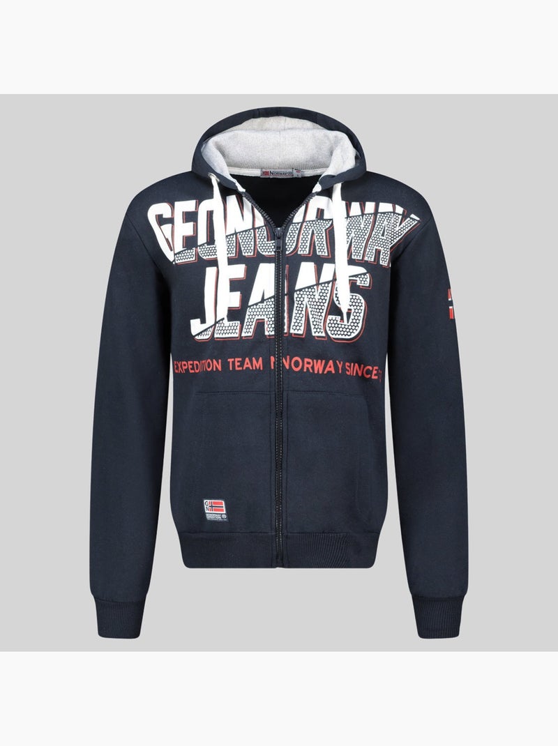 Sweatshirt com capuz gasper – geographical norway Azul-marinho - Kiabi